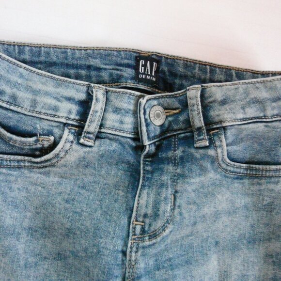 Gap Distressed Stretch Jeans - Girls 8 - Picture 4 of 7